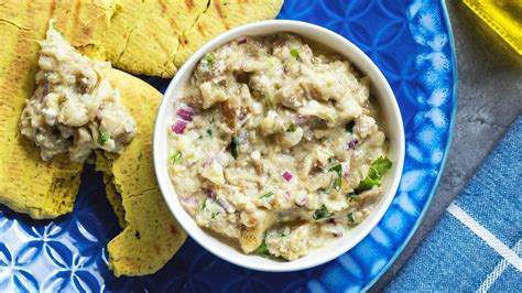 roasted eggplant dip recipe from rachael ray rachael ray show