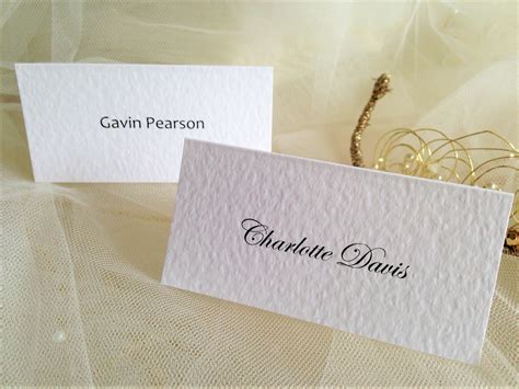 place cards printed  guests names  p