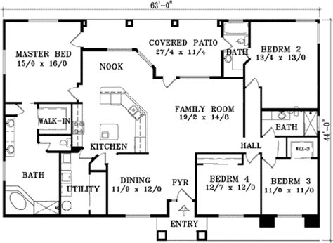 bedroom house plans single story  garage wwwresnoozecom