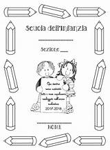 Copertine Rilegare Bambini Lavoretti Lavori Scolastico sketch template