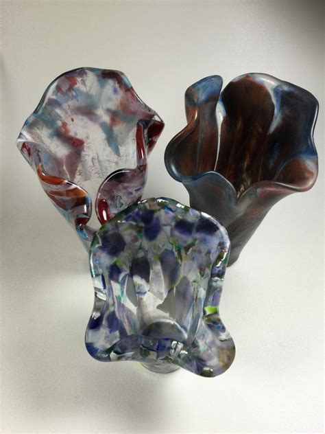 Fused Glass Vases Elegant Fused Glass By Karen