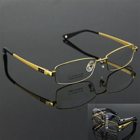 100 Pure Titanium Men Optical Eyeglasses Frame Myopia Glasses
