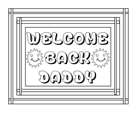 welcome back coloring pages