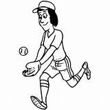 Softball Coloring Pages Clipart sketch template