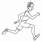 Coloring Running Cartoon Sports Runner Run Clipart Drawing Person Pages Flashcards Printable Gif Verbs Reminders Galore Kidprintables Right Return Main sketch template
