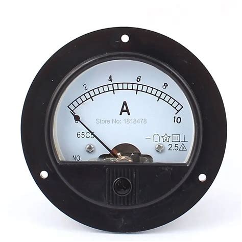 dc    panel meter gauge current analogue analog ammeter