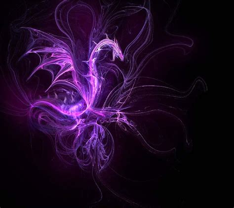 purple dragon glowing   dark wallpaper wallpaperscom