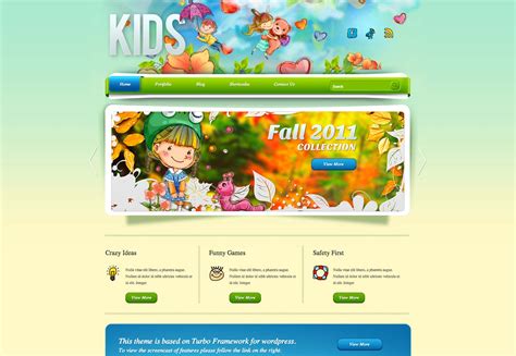 kids wordpress themes webdesigner depot