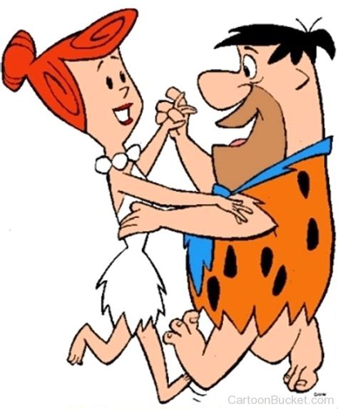 Fred And Wilma Flintstone Cuttin The Rug Hanna Barbera Classic