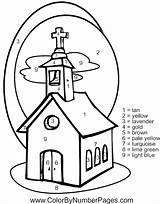 Church Coloring Buildings Architecture Pages Kb Going sketch template
