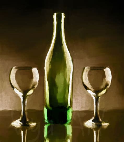 Wine Painting Wine Painting Wine Art Wine Glass Art Original