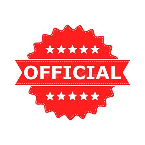 official icon logo  stamp color set stock vector illustration  letter