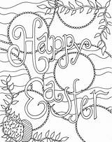 Easter Coloring Pages Doodle Happy Adult Adults Alley Paques Coloriage Religious Colouring Printable Color Adulte Spring Beautiful Worksheet Worksheets Good sketch template