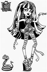 Monster Cleo High Nile Pages Printable Coloring Colouring Girls sketch template
