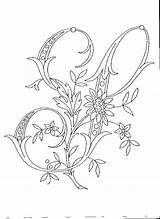 Monogramme Broderie sketch template