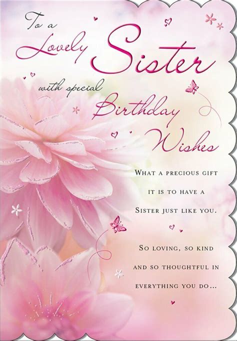 Pin By Brendalawrence On Birthday Wishes Sister Birthday Card