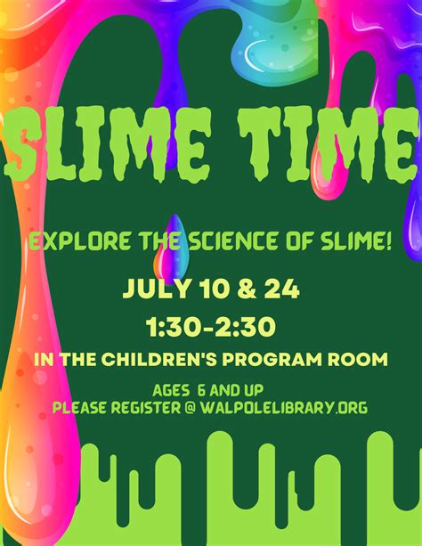 slime time walpole public library