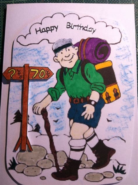 hikers birthday card cards birthday cards birthday