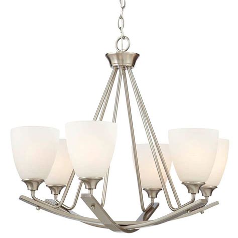 home decorators collection  light brushed nickel chandelier hdc  home depot