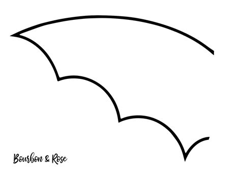 bat wing template
