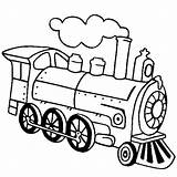 Train Steam Coloring Engine Locomotive Drawing Pages Line Outline Simple Drawings Netart Print Getdrawings Clipartmag sketch template