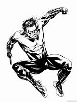 Coloring4free Nightwing sketch template