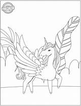 Pages Pegasus sketch template