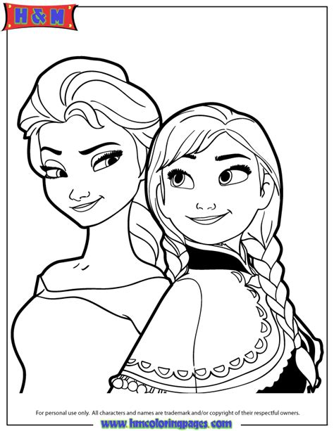 anna  elsa  snow queen coloring page   coloring pages