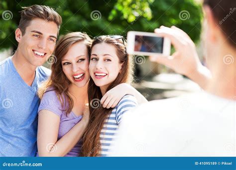 friends  photo  stock image image  handsome carefree