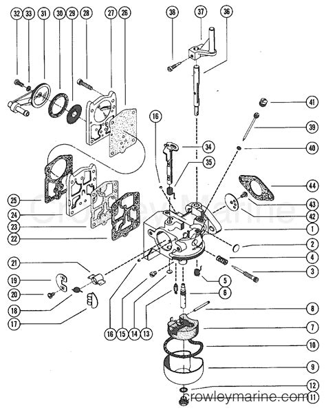 mercury outboard hp oem parts diagram  starter assembly manual