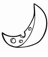 Moon Crescent Coloring Drawing Cliparts Star Outline Cresent Getcolorings Clipart Cheese Pages Clipartmag Getdrawings Library sketch template