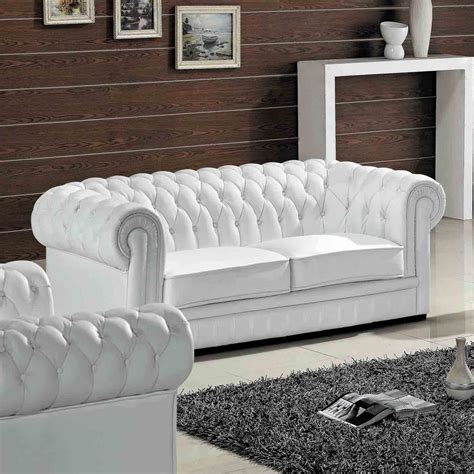 white leather tufted sofa aim  midcentury appeal   leather
