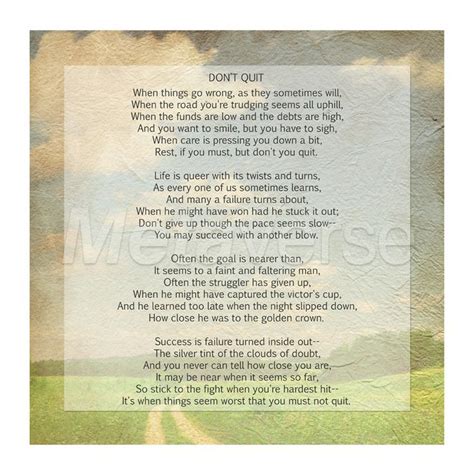 dont quit poem wall art poster  wall art  inspire dont quit poem