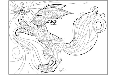 printable fox coloring pages  adults everfreecoloringcom