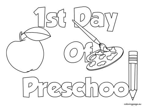 st day  preschool preschool   school st day