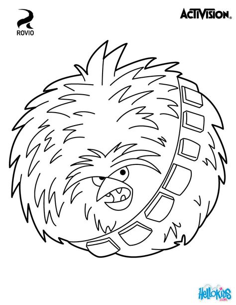 angry birds star wars coloring pages chewbacca bird coloring pages