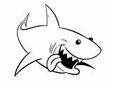 Shark Pages Coloring Preschoolers Color Kids Sharks Getdrawings Discovery sketch template