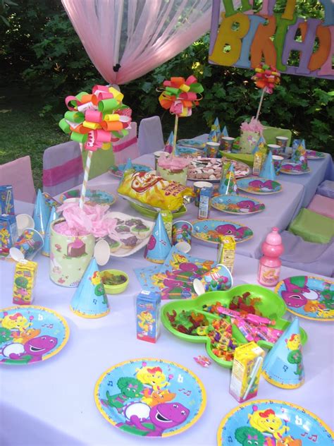 top  ideas  barney birthday decorations home family