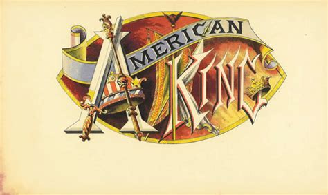 cerebro american king original antique label art