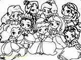 Belle Baby Coloring Pages Princess Disney Bell Getcolorings sketch template