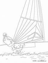 Coloring Sailing Pages Race Choose Board Sports 75kb sketch template