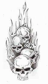 Skull Flames Drawing Tattoo Fire Flame Deviantart Drawings Evil Tattoos Skulls Stencil Designs Sleeve Sketch Drawlings Pic Paintingvalley Sketches Skeleton sketch template