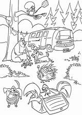 Coloring Forest Pages Printable Kids Animals Camping Season Open Sheets Animal Board Choose Cat Cartoon Comments sketch template