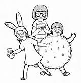 Burgers Bobs Getdrawings Ghibli Totoro Miyazaki Bobsburgers Belcher Galery Chocobo 5w Template sketch template