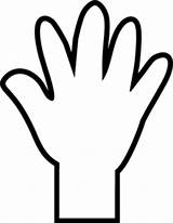 Hand Handprint Print Coloring Clipart Kids Clip Kid Cliparts Use Clker Computer Designs Clipartbest sketch template