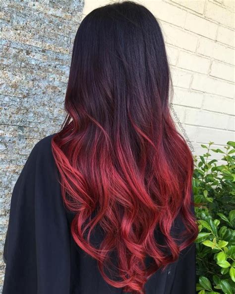 red ombre ideas  pinterest burgundy hair ombre red blonde ombre  red
