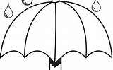 Umbrella Raindrops Search Looking sketch template