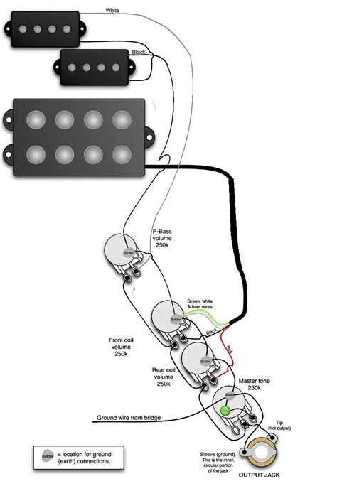 active bass pickup wiring diagram