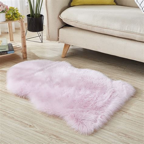 luxury faux fur rug