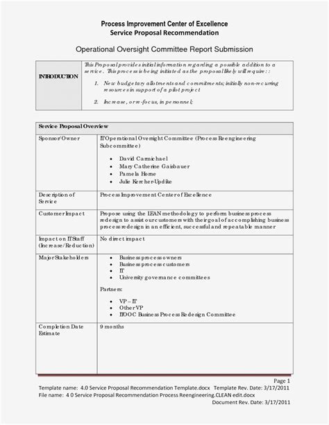 business improvement proposal template  examples  professional